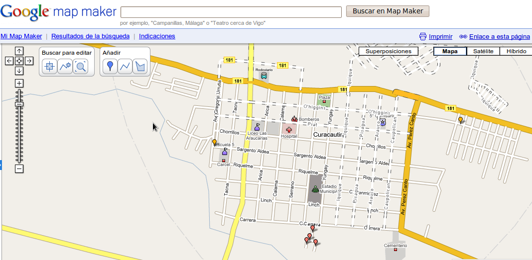... Curacautín y Malalcahuello en Google Map Maker | www.lacosox.org